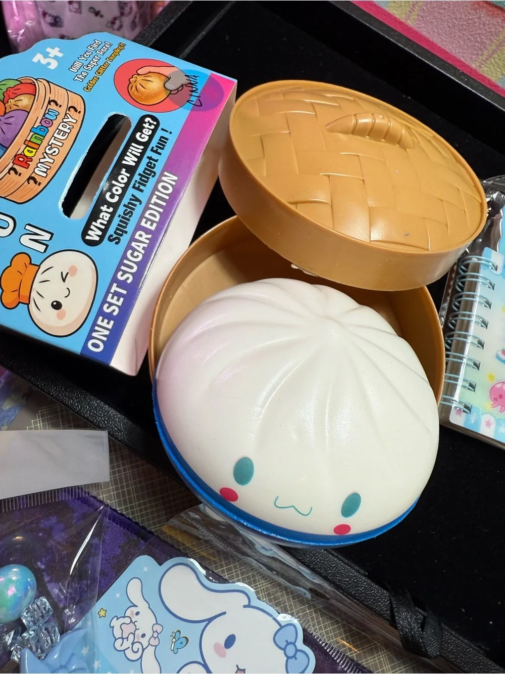Sanrio Pastel Blue Tote & Cinnamoroll Sticker Stationery Set